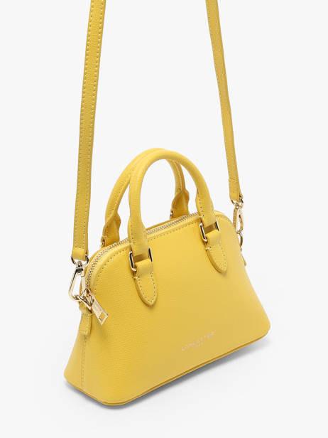 Cross Body Tas Sierra Jia Leder Lancaster Geel sierra jia 1 ander zicht 2